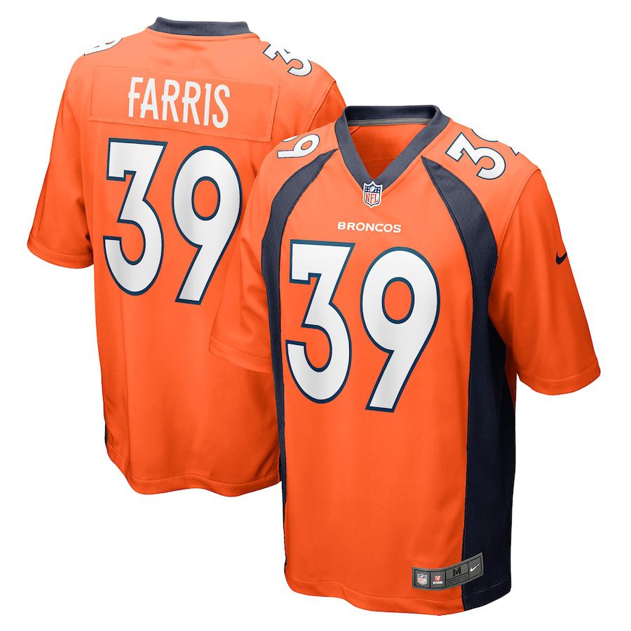 Men Denver Broncos #39 Rojesterman Farris Nike Orange Game NFL Jersey